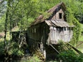 Old sawmill plant with water turbine or mill of the KovaÃÂ family, Zamost - Gorski kotar, Croatia /Stari pogon ÃÂ¾age
